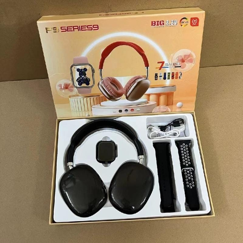 Set de Smartwatch y Auriculares Inalámbricos - Serie P9