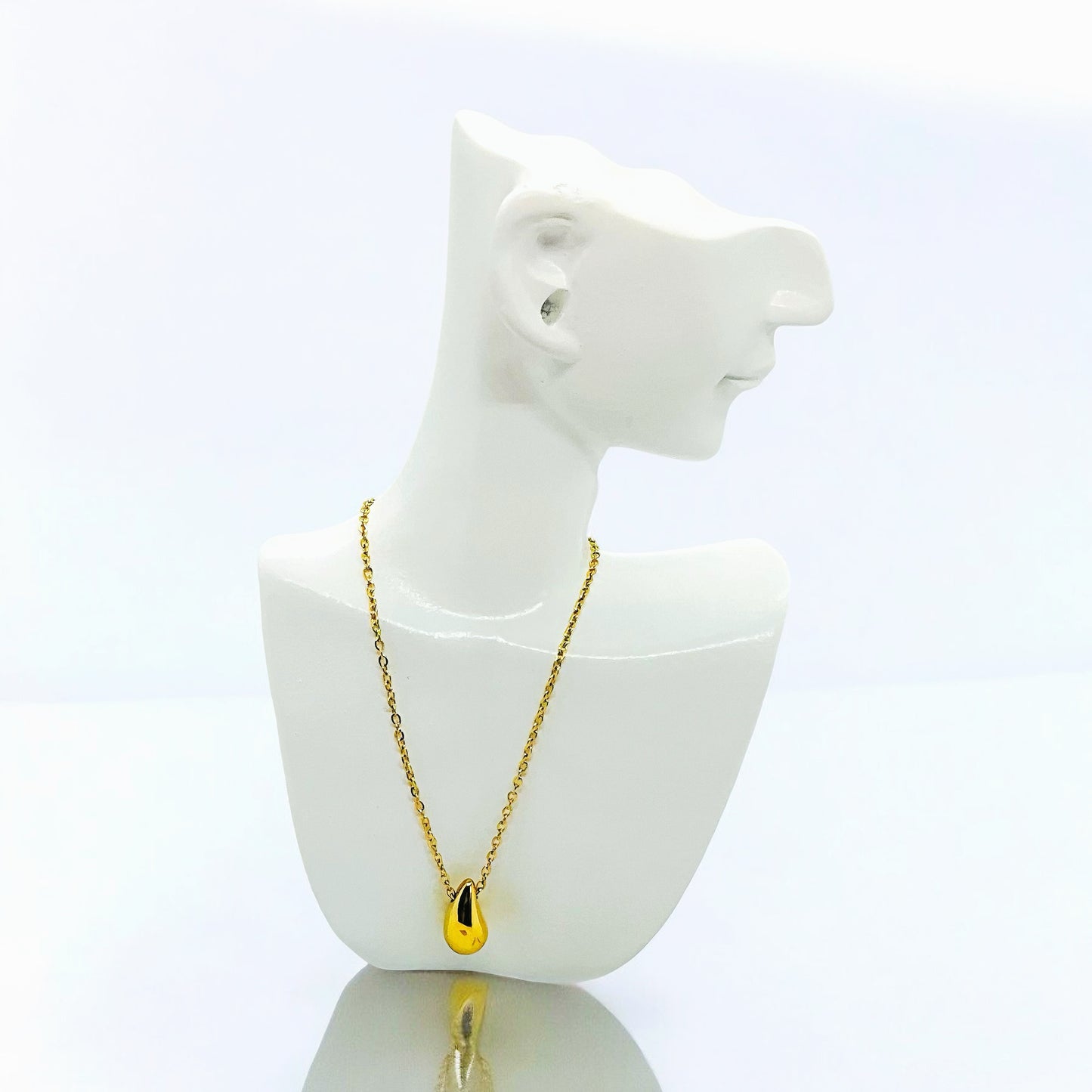 Collares Minimalistas “Gota Pulida” Dorado y Plateado