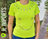 Camisetas de Moda con Carita Feliz de Piedras